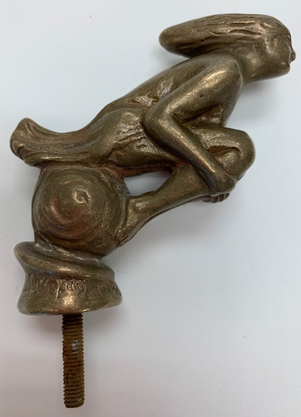 1921 Nude Sitting on Sphere Mascot/Hood Ornament M-310