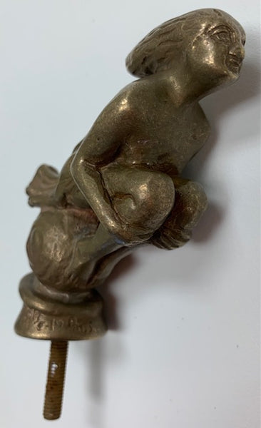 1921 Nude Sitting on Sphere Mascot/Hood Ornament M-310