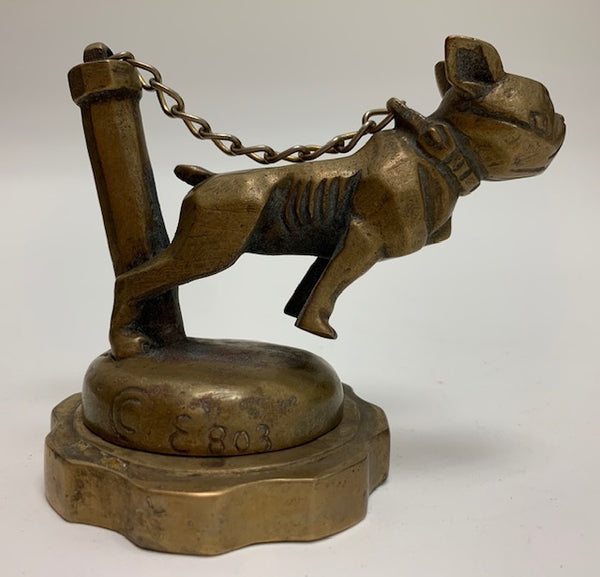 1923 Chained Bulldog Mascot/Hood Ornament M-171