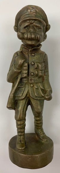 WW I Cartoon Character Old Bill Mascot/Hood Ornament M-195