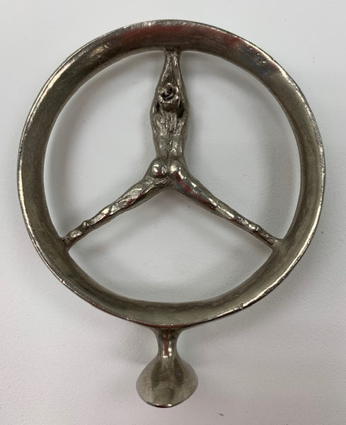 Mercedes Nude in Circle Mascot/Hood Ornament M-196