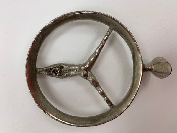 Mercedes Nude in Circle Mascot/Hood Ornament M-196