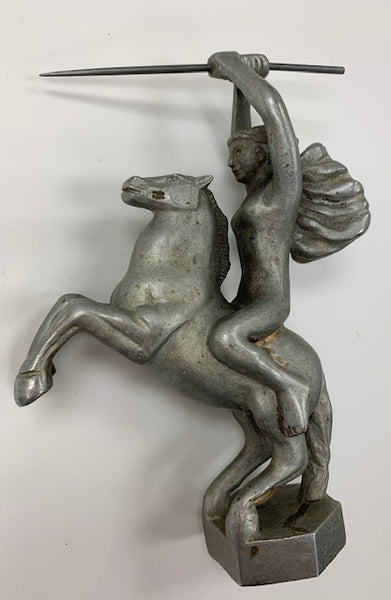Nude Man Riding a Horse Mascot/Hood Ornament M-197