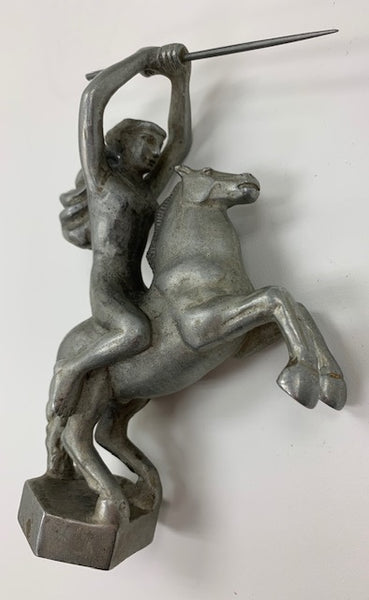 Nude Man Riding a Horse Mascot/Hood Ornament M-197