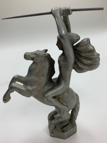 Nude Man Riding a Horse Mascot/Hood Ornament M-197