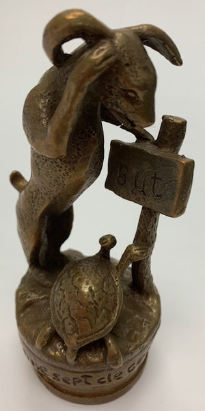 1911 Hare Raced Tortoise Car Mascot/Ornament M-233