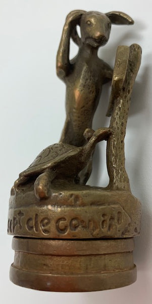 1911 Hare Raced Tortoise Car Mascot/Ornament M-233