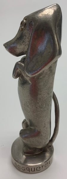 French Begging Dachshund Dog Mascot/Hood Ornament M-53