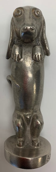 French Begging Dachshund Dog Mascot/Hood Ornament M-53