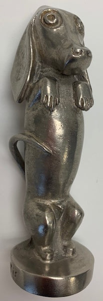 French Begging Dachshund Dog Mascot/Hood Ornament M-53