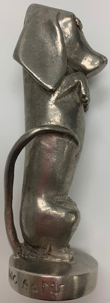 French Begging Dachshund Dog Mascot/Hood Ornament M-53