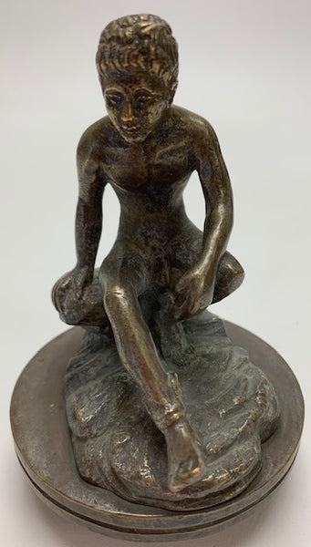 Nude Mercury Man on Rock Mascot/Hood Ornament M-280