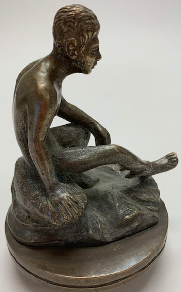 Nude Mercury Man on Rock Mascot/Hood Ornament M-280