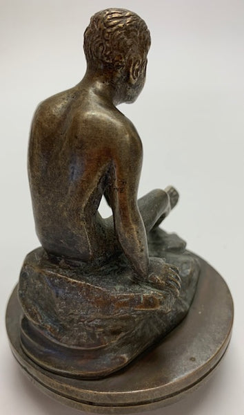 Nude Mercury Man on Rock Mascot/Hood Ornament M-280