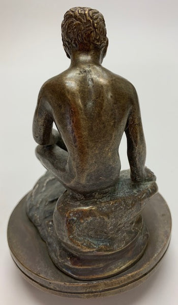 Nude Mercury Man on Rock Mascot/Hood Ornament M-280