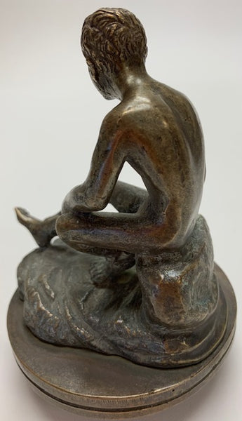 Nude Mercury Man on Rock Mascot/Hood Ornament M-280