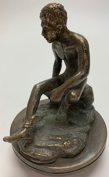 Nude Mercury Man on Rock Mascot/Hood Ornament M-280