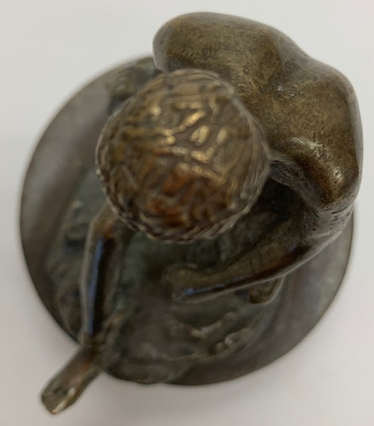 Nude Mercury Man on Rock Mascot/Hood Ornament M-280