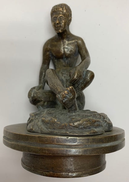 Nude Mercury Man on Rock Mascot/Hood Ornament M-280