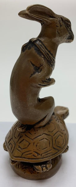 1920 Hare Riding Tortoise Mascot/Hood Ornament M-296