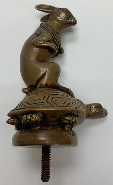 1920 Hare Riding Tortoise Mascot/Hood Ornament M-296