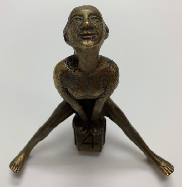 1920 Nude Girl Vaulting Milestone Mascot/Hood Ornament M-311