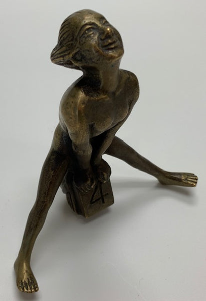1920 Nude Girl Vaulting Milestone Mascot/Hood Ornament M-311