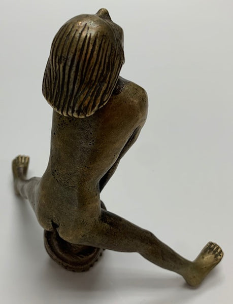 1920 Nude Girl Vaulting Milestone Mascot/Hood Ornament M-311