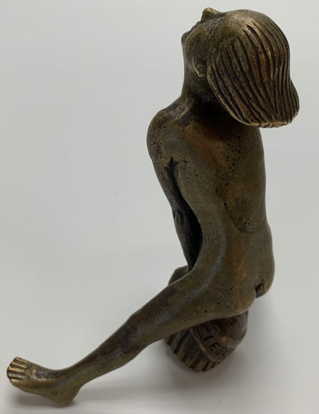 1920 Nude Girl Vaulting Milestone Mascot/Hood Ornament M-311