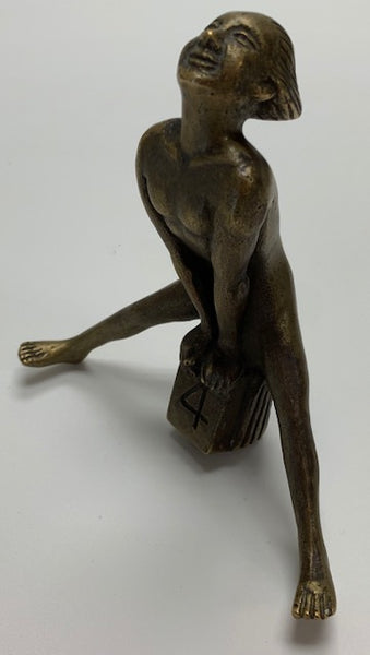 1920 Nude Girl Vaulting Milestone Mascot/Hood Ornament M-311