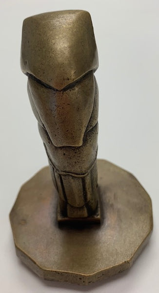 BRONZE FRENCH ART DECO OWL CAR MASCOT HOOD ORNAMENT M-09