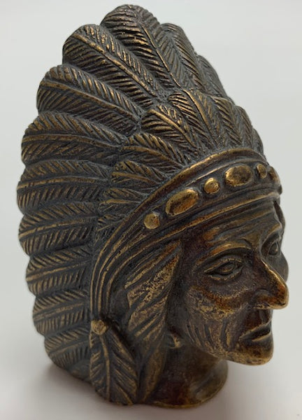 1925 French Red Indian Chief Car Mascot/Ornament M-29