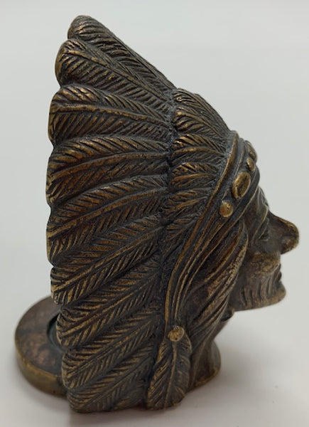 1925 French Red Indian Chief Car Mascot/Ornament M-29