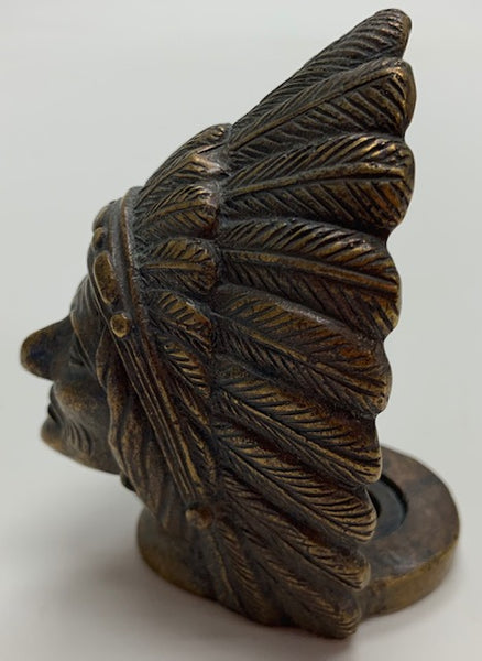 1925 French Red Indian Chief Car Mascot/Ornament M-29