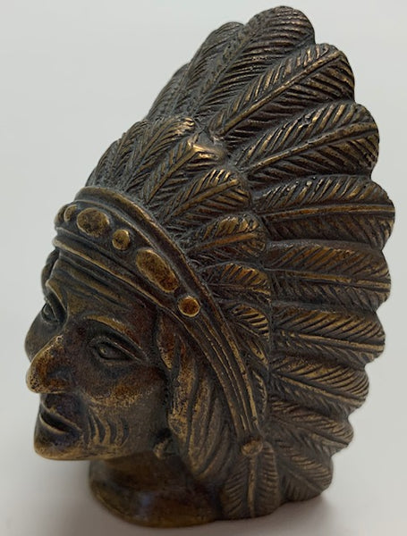 1925 French Red Indian Chief Car Mascot/Ornament M-29