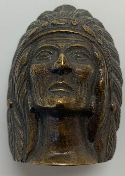 1925 French Red Indian Chief Car Mascot/Ornament M-29
