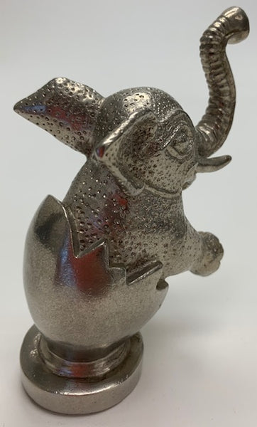 Elephant Emerging From an Egg Mascot/Hood Ornament M-31