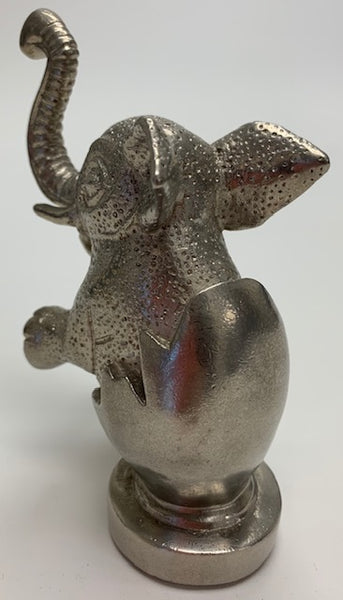 Elephant Emerging From an Egg Mascot/Hood Ornament M-31
