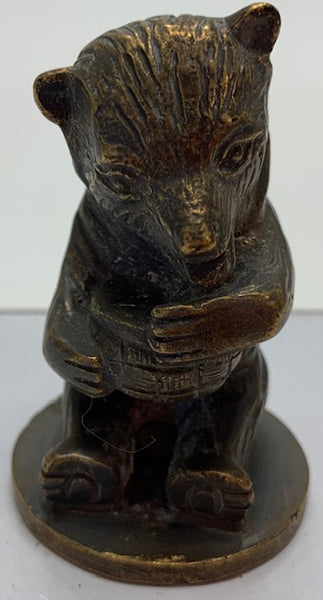 Bear Eating Honey Mascot/Hood Ornament M-35