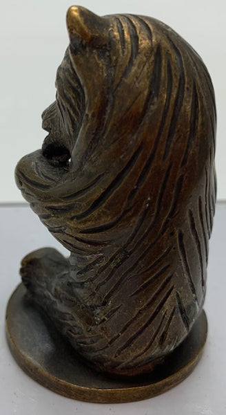Bear Eating Honey Mascot/Hood Ornament M-35