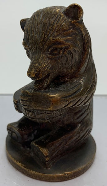 Bear Eating Honey Mascot/Hood Ornament M-35