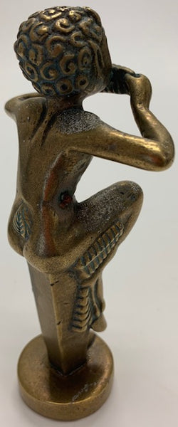 God Pan Playing Reed Pipe Mascot/Hood Ornament M-43