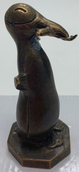 French Art Deco Penguin Bronze Mascot/Hood Ornament M-60