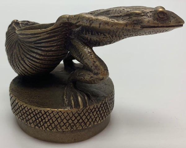 Frog Pulling Snail Mascot/Hood Ornament M-66