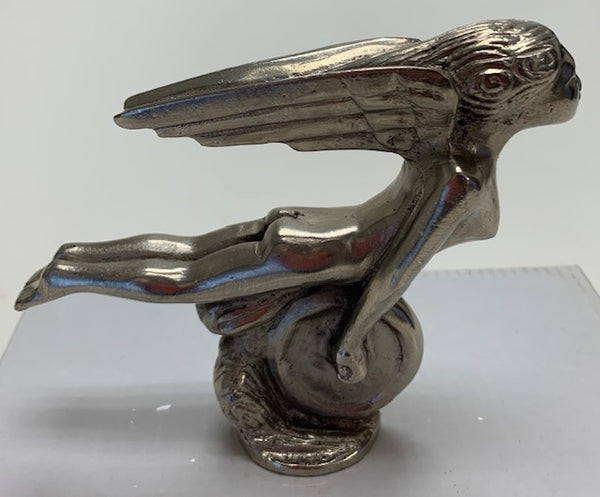 Erotic Woman Riding On a Wheel Mascot/Hood Ornament M-74