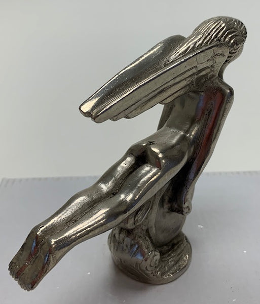 Erotic Woman Riding On a Wheel Mascot/Hood Ornament M-74