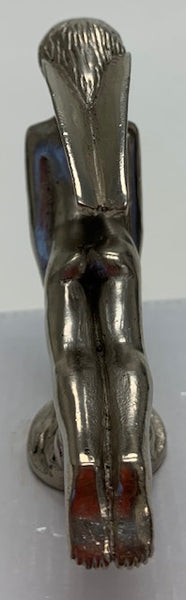 Erotic Woman Riding On a Wheel Mascot/Hood Ornament M-74