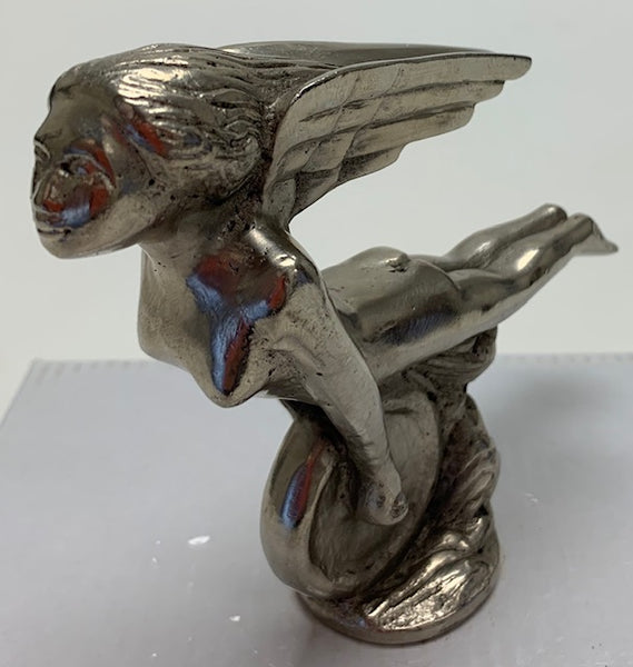 Erotic Woman Riding On a Wheel Mascot/Hood Ornament M-74