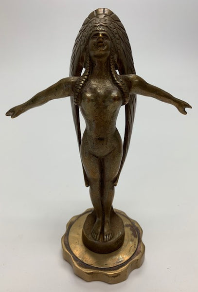 Renault Native American Woman Mascot/Hood Ornament M-88