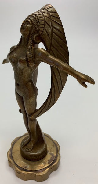 Renault Native American Woman Mascot/Hood Ornament M-88
